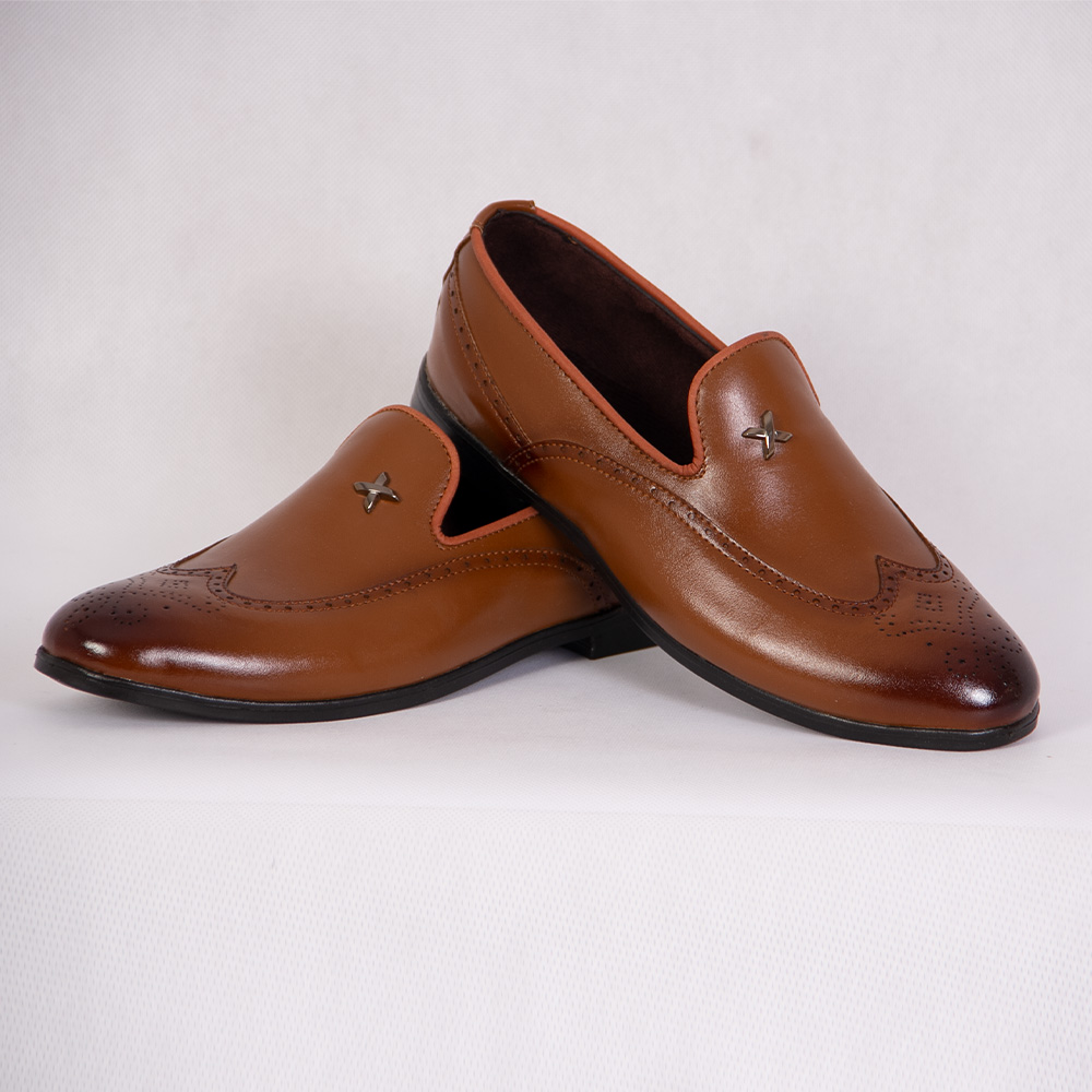 کفش کالج مردانه مدل ایکس عسلی